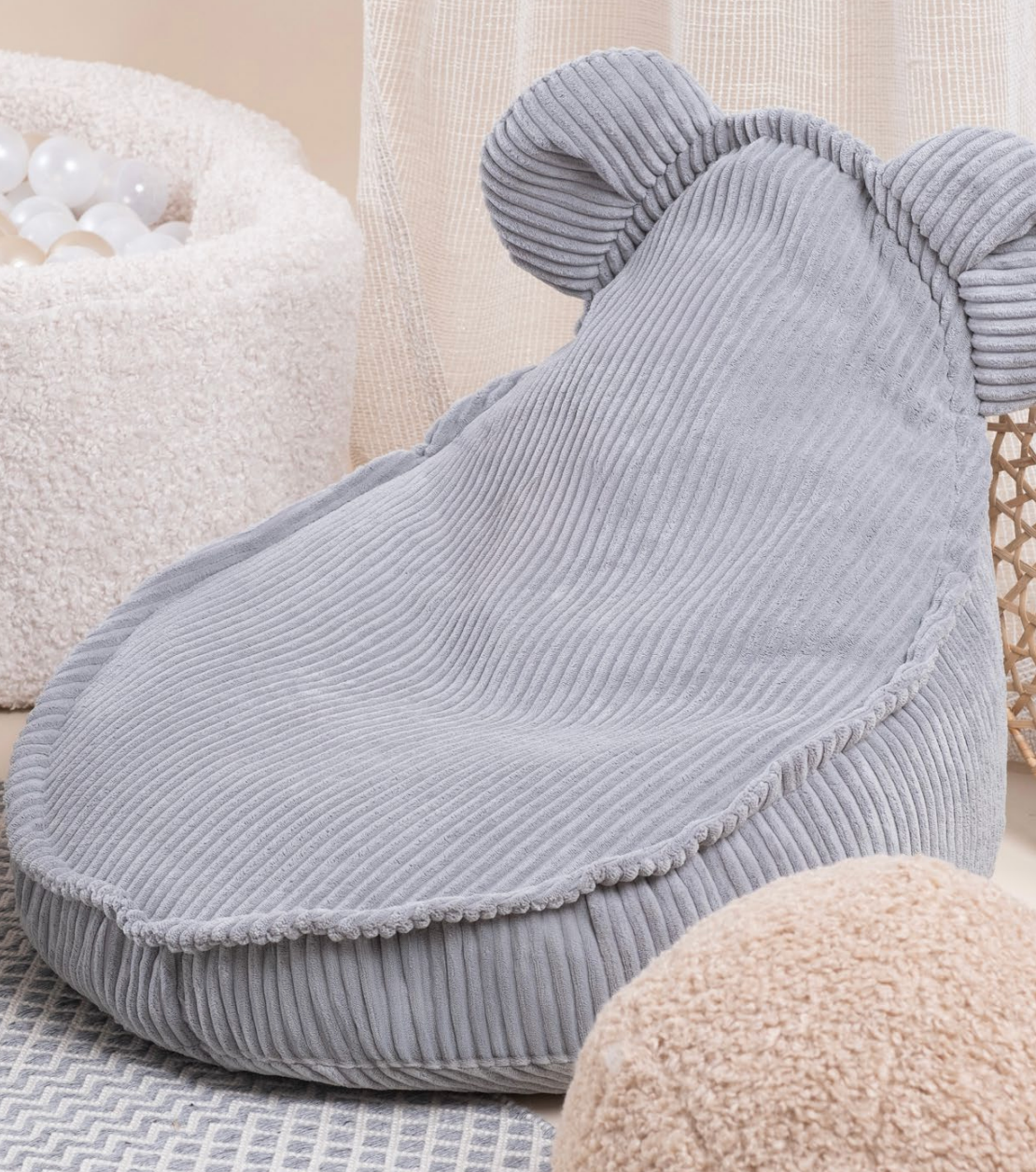 Huggy Bear -säkkituoli - Harmaa