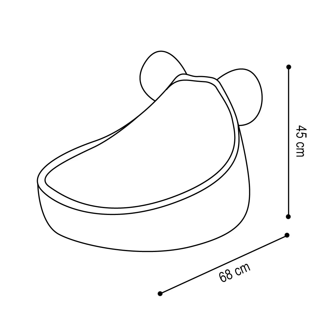 Huggy Bear -säkkituoli - Vihreä